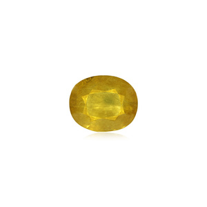 Zafiro Amarillo Natural - 16.56 Quilates, Corte Ovalado Facetado, Claridad VVS, Variedad de Gemas: Peridoto, Alejandrita, Aguamarina, Turmalina, Gema Roja - Product Image 1