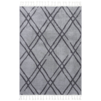 Tapis en microfibre scandinave anthracite, tapis en peluche, fabrication mécanique, qualité supérieure, moderne, faible MOQ, fabriqué en Turquie, hauteur de la pile de 14 mm
