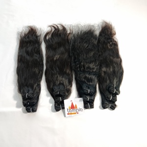 Fabrique vietnamienne non traitée Deep Wave machine double trame traitée Aucune couleur naturelle Extensions de cheveux humains pour femmes - Product Image 3