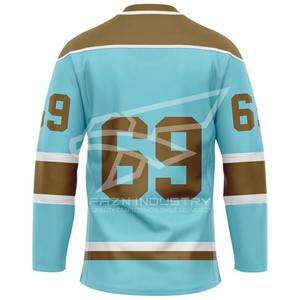 Venta al por mayor camisetas de hockey sobre hielo sublimación impresa nombre personalizado número equipo jersey para clubes ligas - Product Image 2