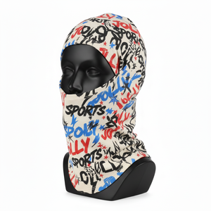 Balaclava pour femmes en jersey de coton et élasthanne de qualité supérieure, 180 GSM, respirant, toucher doux, impression par sublimation sur toute la surface, logo personnalisé - Product Image 4