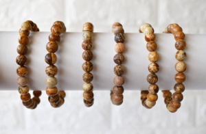 Hot Selling <b>Healing</b> Brown Color Picture Jasper 8mm Natural Crystal Round Beaded <b>Bracelet</b> for Meditation Jewelry - Product Image 6