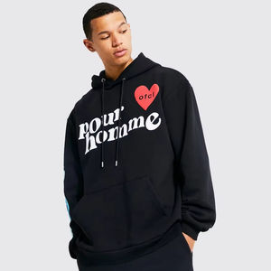 Sudaderas con capucha para hombre personalizadas al por mayor OEM ODM de lujo elegante polar invierno esencial con capucha OEM ODM impresión gráfica sudaderas con capucha - Product Image 2