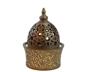 Handmade Wholesale Middle Eastern Style Luxury Ceramic Home Decoration Brown And Black <b>Incense</b> <b>Burner</b> - Product Image 1
