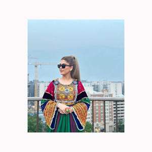 Robes modernes pour femmes afghanes, robes de soirée avec peintures, manches longues, manches courtes, robes pour filles afghanes, qualité supérieure - Product Image 4