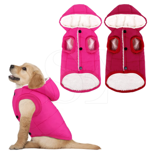 2025 nouveau hiver en gros coton Polyester chien à capuche personnalisé vêtements pour animaux de compagnie blanc chien à capuche de haute qualité - Product Image 2