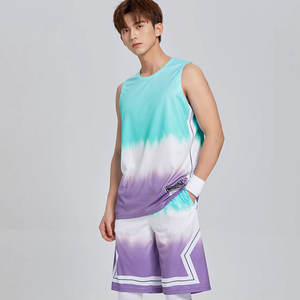 Ropa de entrenamiento de baloncesto de color personalizado, conjunto de equipo juvenil, uniforme de poliéster transpirable - Product Image 2