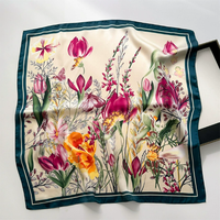 Pañuelo Cuadrado para Mujer con Estampado a Cuadros de 70cm, Accesorio de Moda Suave, Ligero y Elegante, Versátil para el Cuello