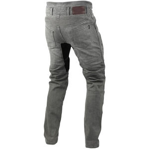 Jeans de course de protection blindés CE niveau 1 gris pour hommes avec panneaux extensibles Protecteurs amovibles Respirant et séchage rapide - Product Image 2