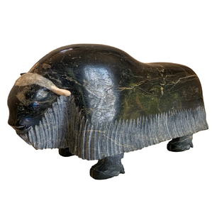 งานแกะสลักหินสบู่ที่สวยงามของปลาหมึกยักษ์สีแดงลายจุดที่กำลังเกาะติดกับหิน มีจำหน่ายในราคาขายส่ง - Product Image 2