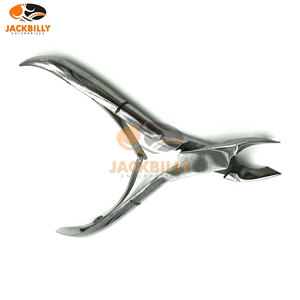 Professionnel Premium en acier inoxydable demi-mâchoire cuticule pince à ongles tondeuse Cutter Double face Instrument de toilettage de précision - Product Image 4