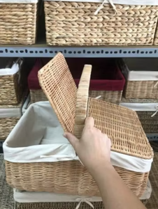 Cesta de mimbre para almacenamiento de cuerda de algodón de picnic de Blue Lotus Viet Nam - Product Image 4