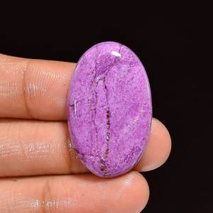 Purpurite Cabochon 100% Natural Purple Purpurite Gemstones High Quality Flat Back Purpurite Cabochon Crystal Stones for Jewelry - Product Image 4