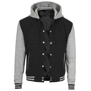 Veste de baseball matelassée à capuche en coton 100% de qualité supérieure pour hommes - Vêtements d'extérieur athlétiques pour un look décontracté et streetwear - Product Image 6