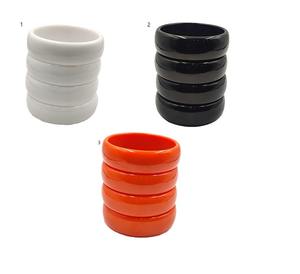 Venta directa de fábrica, brazalete abierto de alta calidad, brazalete en forma de C, pulsera Hawaiana de resina para mujer - Product Image 3