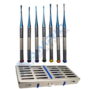 ชุดเครื่องมือทันตกรรมรากลิฟต์ทันตกรรมราก PDL 7ชิ้นเครื่องมือผ่าตัดทางทันตกรรม - Product Image 3