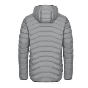 OEM Custom Design Men's Puffer <b>Jacket</b> Stand Collar Casual Winter <b>with</b> Front Logo <b>Zipper</b> <b>Pockets</b> DDP Shipping - Product Image 3