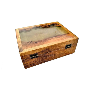 Joyero de resina de madera, organizador para mujer, caja de almacenamiento de joyas, artículo decorativo multiusos al mejor precio - Product Image 6