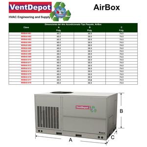 เครื่องปรับอากาศแบบแพ็คเกจสำหรับธนาคาร, MXBAX-009, 60000 BTU, 5.0 ตัน - Product Image 3