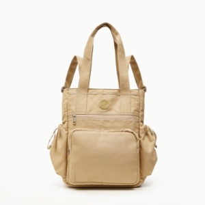 Lady Summer Convertible Canvas Tote <b>Backpack</b> with Zipper Closure Waterproof <b>Laptop</b> Sleeve Functional Pockets Durable Design - Product Image 1