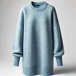 <b>Women's</b> Cartoon Pattern V-Neck Pullover Sweater-Viscose/Cotton Full Sleeve Covered Button Closure for All Seasons - Product Image 3