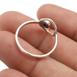 Bague minimaliste en pierres précieuses labradorite naturelle coupe ronde Bague en argent sterling 925 Vente en gros de bijoux en argent 925 fin au prix de gros - Product Image 4