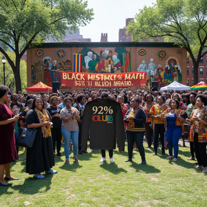 Maglietta a maniche lunghe 92 Club I Am the 92 Percent per il Mese della Storia Nera - Abbigliamento Promozionale - Product Image 3