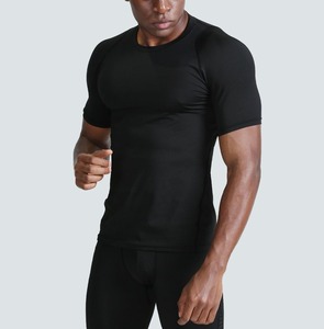 Venta al por mayor logotipo personalizado algodón transpirable 2023 entrenamiento y jogging fitness desgaste hombres personalizado gimnasio equipo Deporte Camiseta - Product Image 3