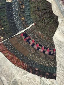 Pantalón Palazzo Bohemio de Seda de 7 Capas para Mujer, Diseño Único de Patchwork, Pantalón Ancho para Dama de Honor, para Verano - Product Image 4