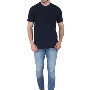 Camiseta de Algodón para Hombre, Estilo Urbano, Informal, de Manga Corta, Holgada, para Uso Diario, Verano, Cómoda, Elegante, OEM, ODM - Product Image 2