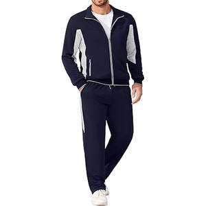 Survêtement de jogging d'entraînement personnalisé de haute qualité, écologique, longueur genou, pour homme, coupe classique, fermeture éclair, téléchargé par Dress Sports - Product Image 1