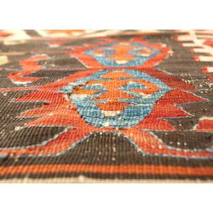 พรมขนสัตว์ทำมือขนาดใหญ่ Nayaab รูปทรงสี่เหลี่ยมผืนผ้า 9x12 ฟุต ลายเรขาคณิตสีแดงส้มคลาสสิก ทอแบบเรียบ สำหรับทางเข้าบ้าน-Paem-975 - Product Image 3