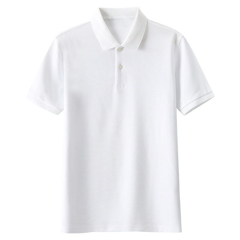 เสื้อโปโลสีขาวแขนสั้น