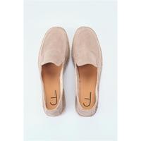 Espadrille à talon compensé fermé et talon bas
