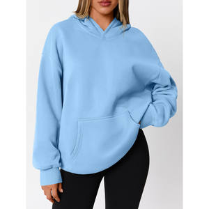 Invierno otoño mujer sudadera manga larga estampado suelto Casual Streetwear pulóver Casual mujer sudaderas con capucha de gran tamaño Top de moda - Product Image 2