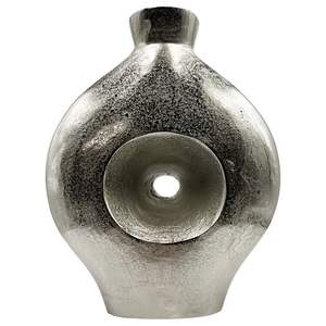 Florero de aluminio exclusivo de diseño de tendencia de primera clase con líneas limpias y acabado silencioso elaborado para hoteles, restaurantes y hogares - Product Image 4