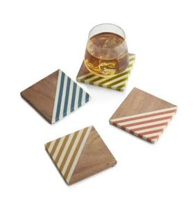 Posavasos de madera decorativos de diseño único superventas, alfombrillas y almohadillas para decoración del hogar y regalos de boda - Product Image 4