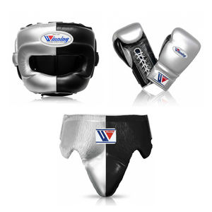 Protection intégrale de la tête en cuir de qualité supérieure, confortable, respirante, personnalisable, pour la boxe, par un fabricant professionnel. - Product Image 3