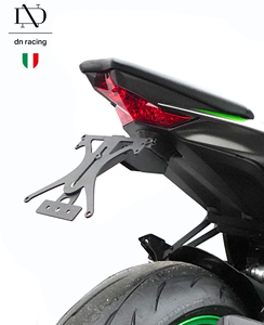 Support de plaque d'immatriculation compatible avec Kawasaki Z1100 Z1100 2026 BASE en acier inoxydable fabriqué en Italie - Product Image 3