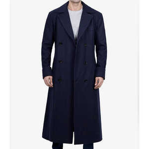 Chaqueta de lana de invierno para hombre 2025, abrigo de lana de cuello ajustado informal de alta calidad, gabardina de cuello largo de algodón, lana de oveja transpirable - Product Image 6