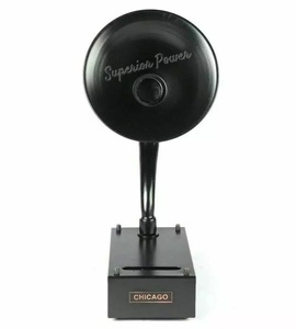 Gramófono antiguo para teléfono móvil, reproductor Musical inalámbrico para exterior, altavoz en Color negro con sonido de melodía - Product Image 6