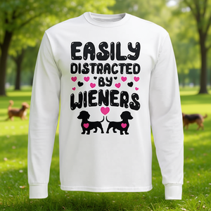 Camiseta Promocional de Manga Larga para Amantes de los Perros, con Diseño de Perritos, para Dueños Fácilmente Distraídos por Cachorros Adorables - Product Image 3