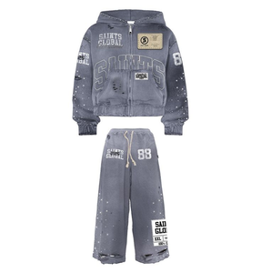 Chándal Informal con Capucha para Invierno, Diseño Personalizado, 100% Algodón, Tejido Ligero de Alta Calidad, Colores Personalizados, Múltiples Estampados - Product Image 1