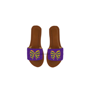 Sandales à perles faites à la main sur le thème du Mardi Gras pour femmes, écologiques, en vrac, avec couleurs et tailles personnalisables pour les festivals et les défilés - Product Image 5