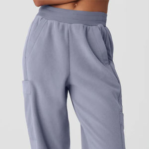 กางเกงวิ่งขนแกะโอเวอร์ไซส์สำหรับผู้หญิงชุดวอร์มกางเกงวอร์มใส่สบายสำหรับผู้หญิง - Product Image 5