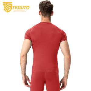 Vêtements de jogging hommes Gym Sports été à manches courtes Compression légère séchage rapide T-Shirt course Yoga Fitness serré actif - Product Image 4