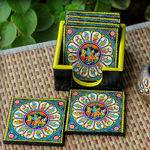 Posavasos de té de Madera hechos a mano de calidad hechos con técnicas tradicionales de artesanía en madera con acabados naturales ahora a granel al por mayor - Product Image 1