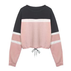 Pakistán hizo al por mayor de algodón señoras en blanco gimnasio manga larga personalizado Crop Tops mujeres sudadera logotipo personalizado recortado sudaderas - Product Image 5