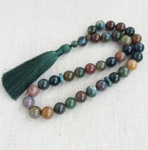 Accessoires de prière Tasbih conçus pour chapelet turquoise LINKED Vente en gros Tasbih avec formes de perles en résine naturelle Perles de prière - Product Image 5