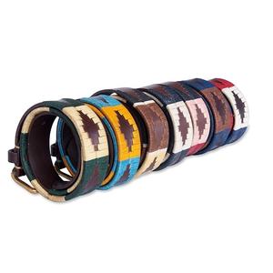 Cinturón Argentino POLO de Cuero de Vaca 100% de Primera Calidad con Hebilla de Latón - Ancho 32mm y Grosor 4mm - Color Bronceado, Negro, Marrón Antiguo - Product Image 1